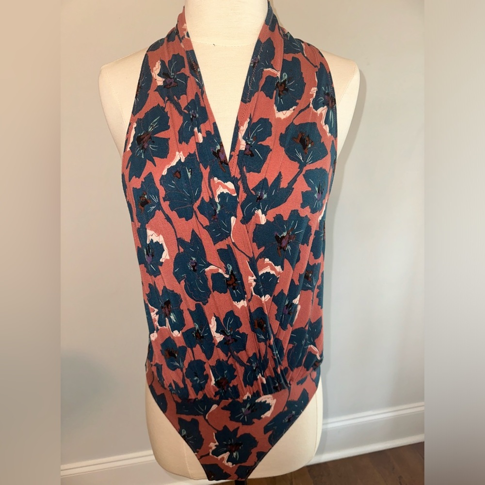 Intimately Free People - Chestnut color patterned bodysuit tank